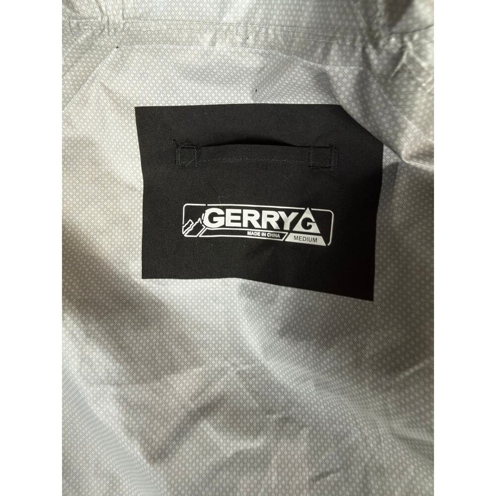 GERRY G Hooded Windbreaker Jacket Black Gray Size M Unisex - Picture 6 of 7